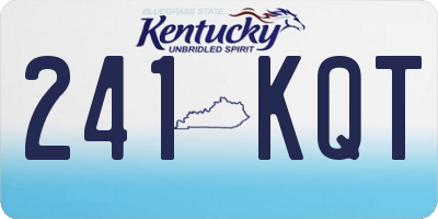 KY license plate 241KQT