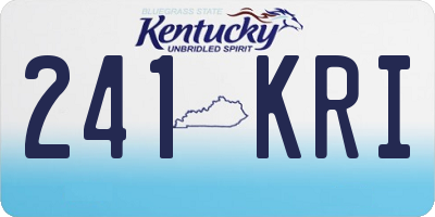KY license plate 241KRI
