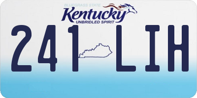 KY license plate 241LIH