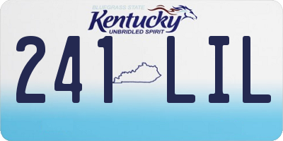 KY license plate 241LIL