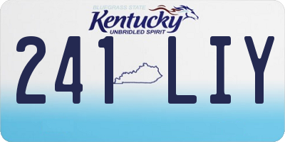 KY license plate 241LIY