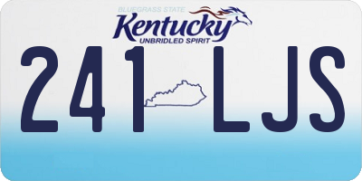KY license plate 241LJS
