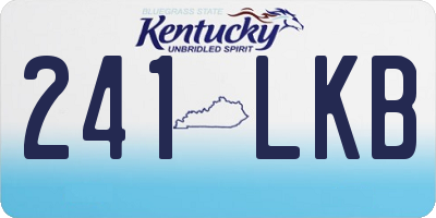 KY license plate 241LKB