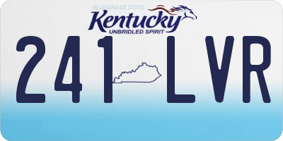 KY license plate 241LVR