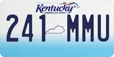 KY license plate 241MMU