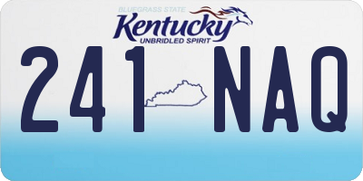KY license plate 241NAQ