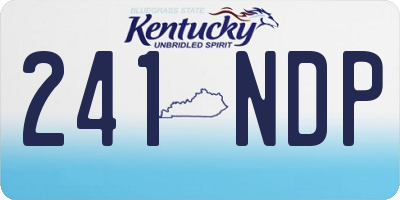 KY license plate 241NDP