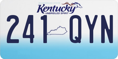 KY license plate 241QYN