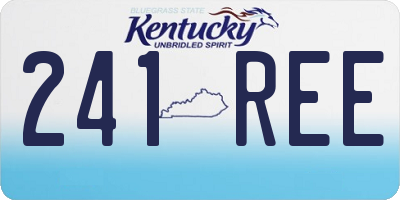 KY license plate 241REE