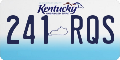 KY license plate 241RQS