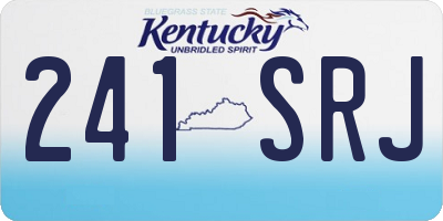 KY license plate 241SRJ