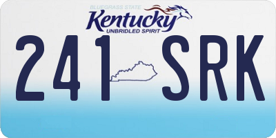 KY license plate 241SRK