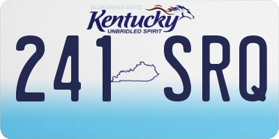 KY license plate 241SRQ