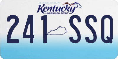 KY license plate 241SSQ