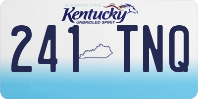 KY license plate 241TNQ