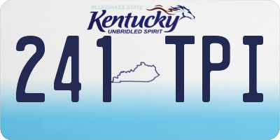 KY license plate 241TPI