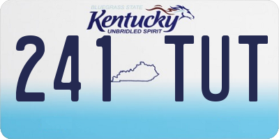 KY license plate 241TUT