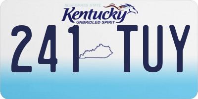 KY license plate 241TUY