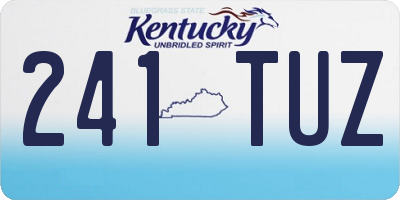 KY license plate 241TUZ