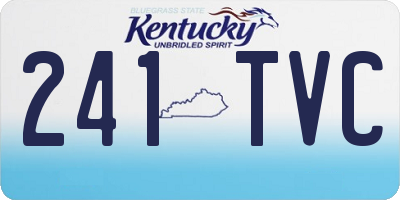KY license plate 241TVC