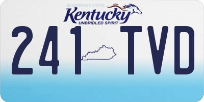 KY license plate 241TVD