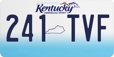 KY license plate 241TVF