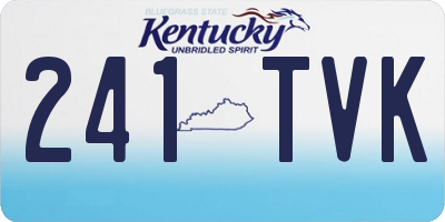 KY license plate 241TVK