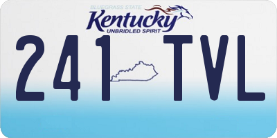 KY license plate 241TVL