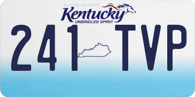 KY license plate 241TVP