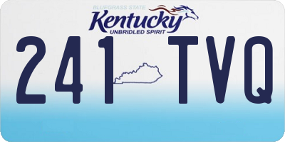 KY license plate 241TVQ