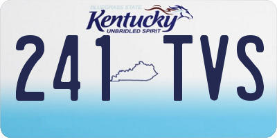 KY license plate 241TVS