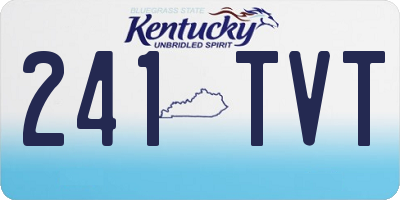KY license plate 241TVT