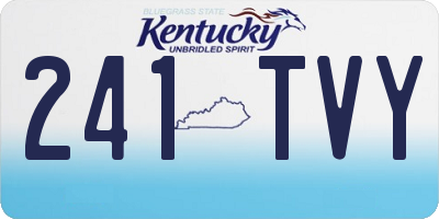 KY license plate 241TVY