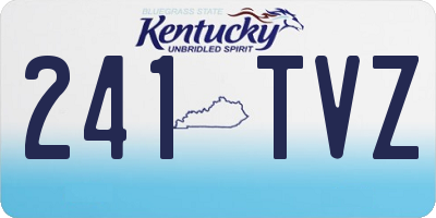 KY license plate 241TVZ