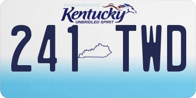 KY license plate 241TWD