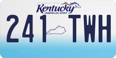KY license plate 241TWH