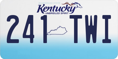 KY license plate 241TWI