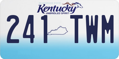 KY license plate 241TWM