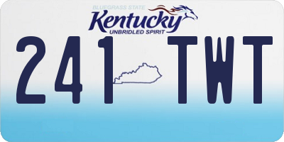 KY license plate 241TWT