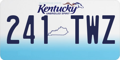 KY license plate 241TWZ