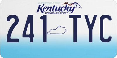 KY license plate 241TYC