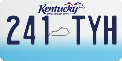 KY license plate 241TYH