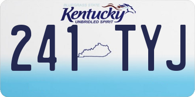 KY license plate 241TYJ