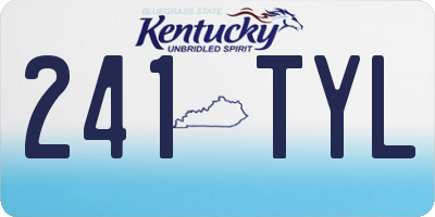 KY license plate 241TYL