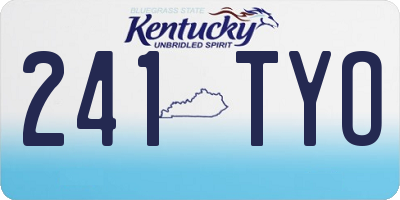 KY license plate 241TYO