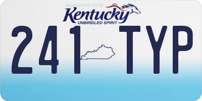 KY license plate 241TYP
