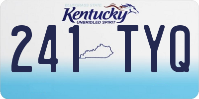 KY license plate 241TYQ
