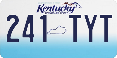 KY license plate 241TYT
