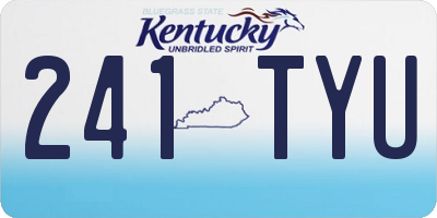 KY license plate 241TYU