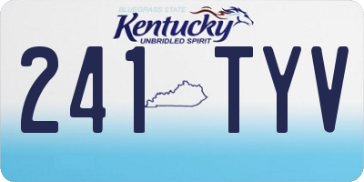 KY license plate 241TYV
